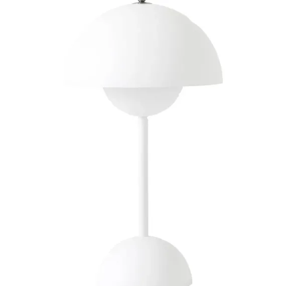 FLOWERPOT VP9 - PORTABLE BORDLAMPE - MAT HVID LED