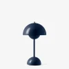 FLOWERPOT VP9 - PORTABLE BORDLAMPE - STEEL BLUE