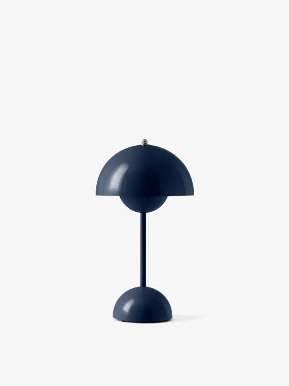 FLOWERPOT VP9 - PORTABLE BORDLAMPE - STEEL BLUE