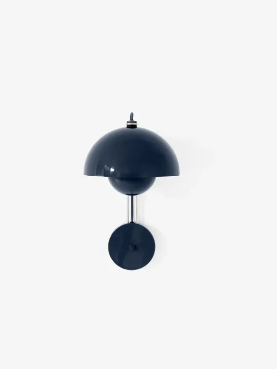 FLOWERPOT VP8 - VÆGLAMPE - STEEL BLUE