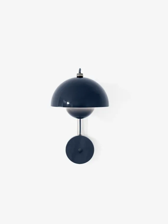 FLOWERPOT VP8 - VÆGLAMPE - STEEL BLUE