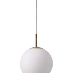 FRANDSEN BALL GLAS Ø18 OPAL HVID PENDEL
