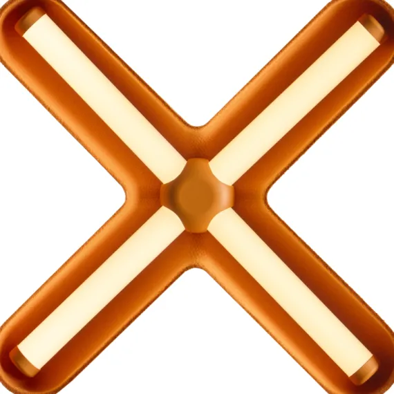 FUZZ LED SORT/ORANGE VÆGLAMPE