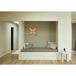 FUZZ LED SORT/ORANGE VÆGLAMPE
