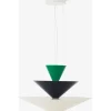 GIO LN15 - PENDEL Ø92 - SIGNAL GREEN, DEEP BLUE OG ECRU WHITE