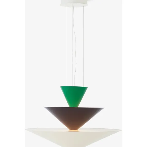GIO LN15 - PENDEL Ø92 - SIGNAL GREEN, DEEP BLUE OG ECRU WHITE