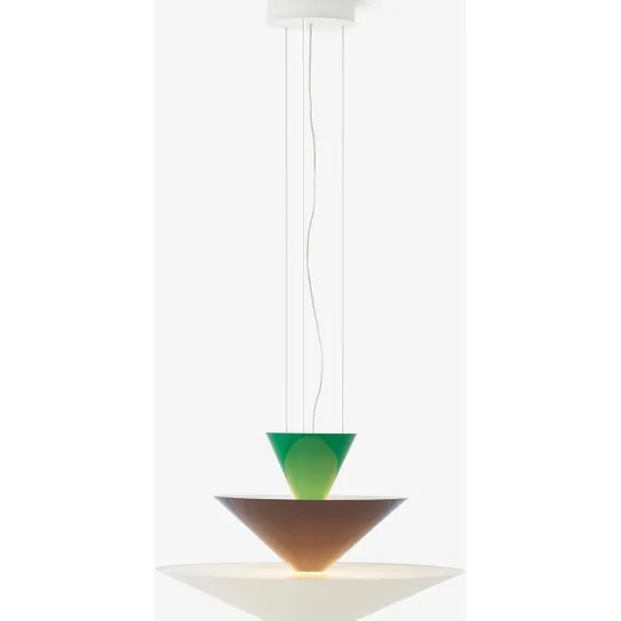 GIO LN14 - PENDEL Ø60 - SIGNAL GREEN, DEEP BLUE OG ECRU WHITE