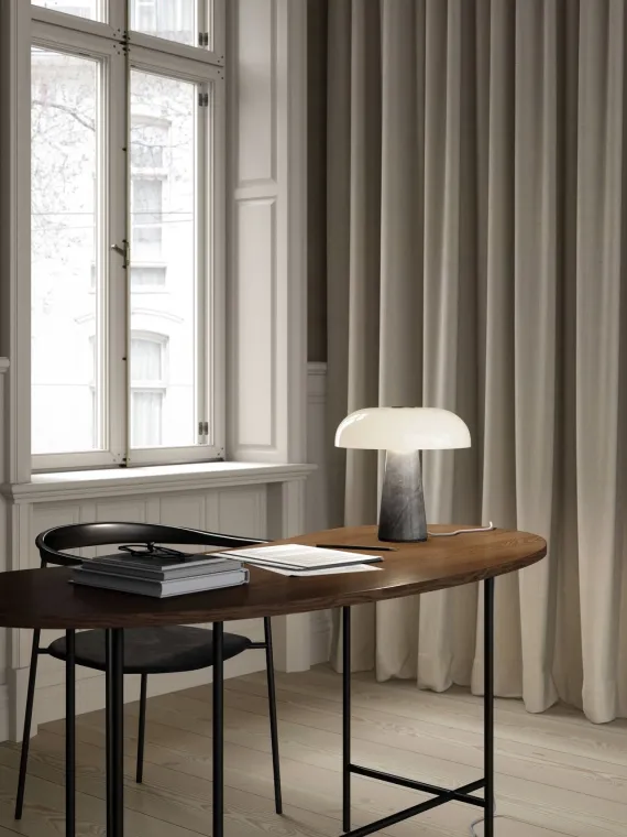 Glossy Bordlampe Grå - Design For The People
