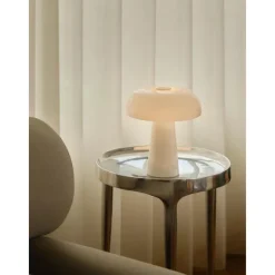 GLOSSY MINI BORDLAMPE HVID MARMOR