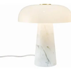 GLOSSY MINI BORDLAMPE HVID MARMOR