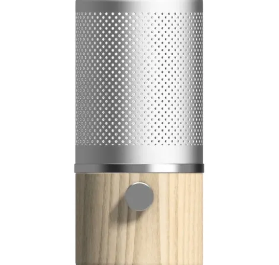 Herstal JAZZ - Bordlampe - Ask & Sølv - Elegant Læselampe med Dansk Design
