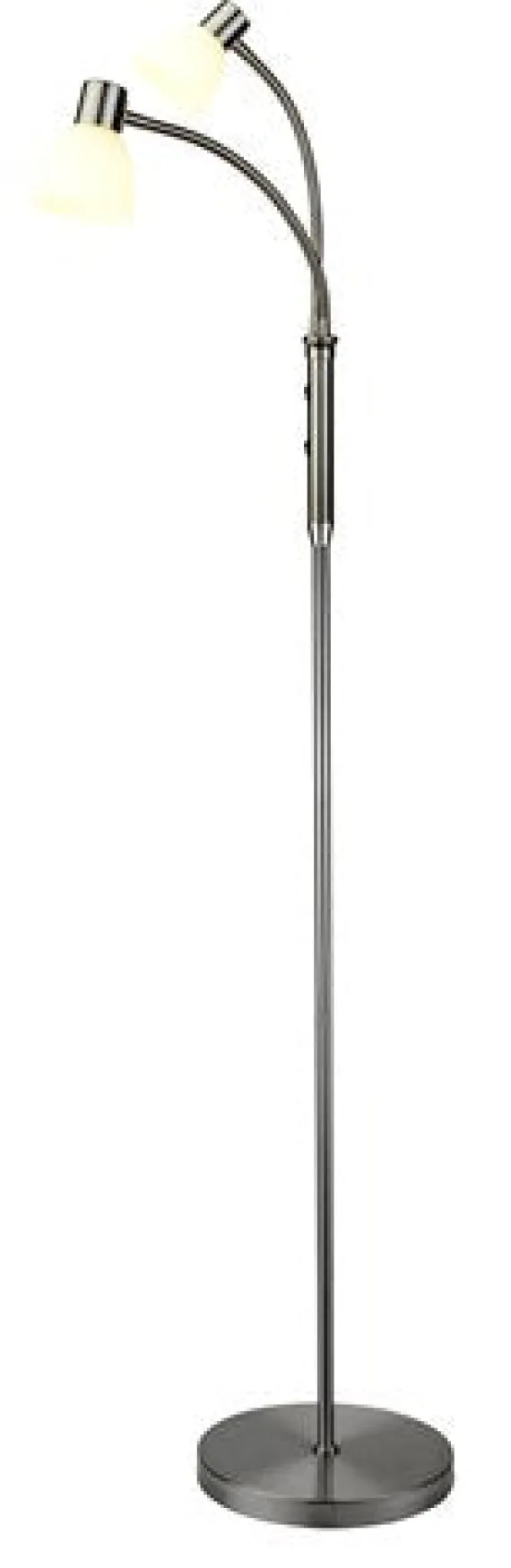 HUDSON GULVLAMPE LED 2 ARM OPAL