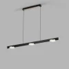 Inlay S1250 Linear Disc Pendel - Matt Black & Satin Gold