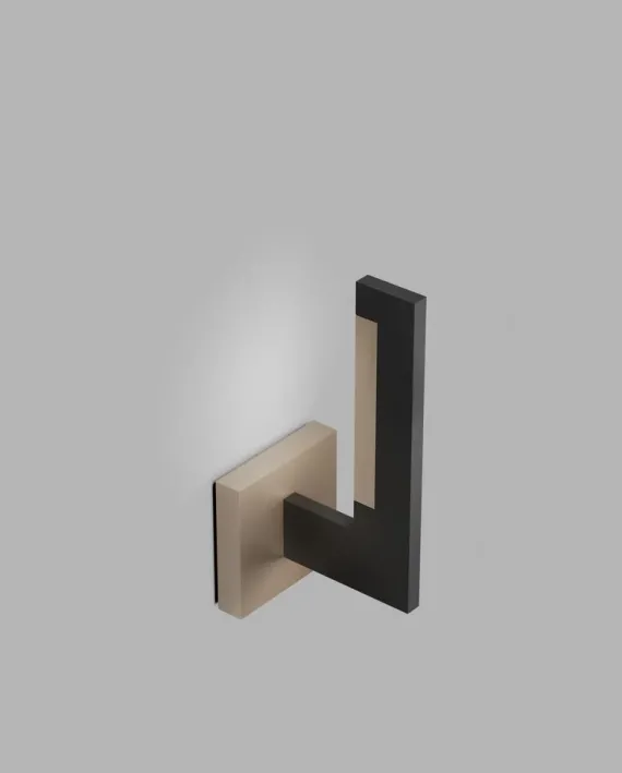 INLAY W1 LINEAR MB/SG - MATT BLACK/SATIN GOLD