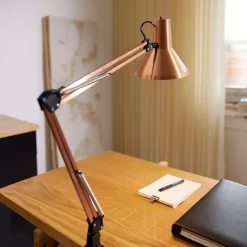 JENSEN ARKITEKTLAMPE BØRSTET KOBBER