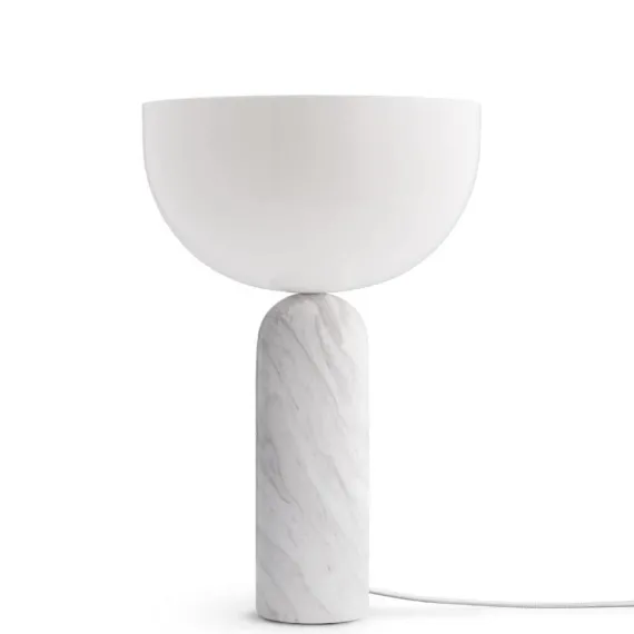 Kizu Bordlampe Hvid Marmor Large - New Works