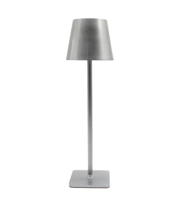 LED bordlampe Inde/ude - Stål/Sølv, touch dæmpbar, CCT, IP54 udendørs - Lampeagenten