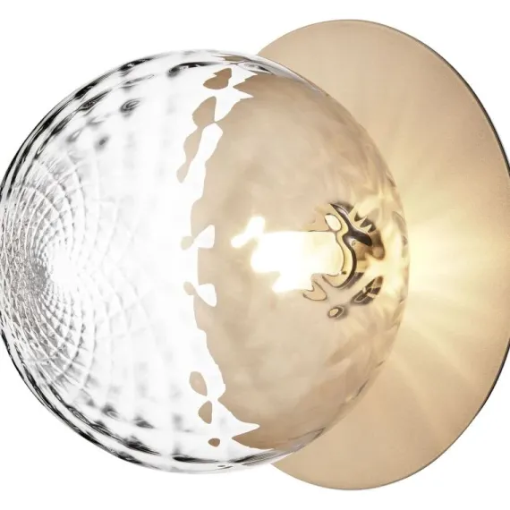LIILA 1 LARGE VÆGLAMPE IP44 NORDISK GULD/KLAR