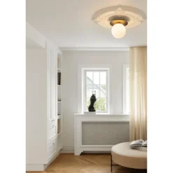 LIILA 1 LARGE VÆGLAMPE IP44 SORT/OPAL