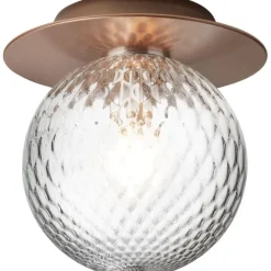 LIILA 1 MEDIUM VÆGLAMPE IP44 MØRK BRONZE/KLAR