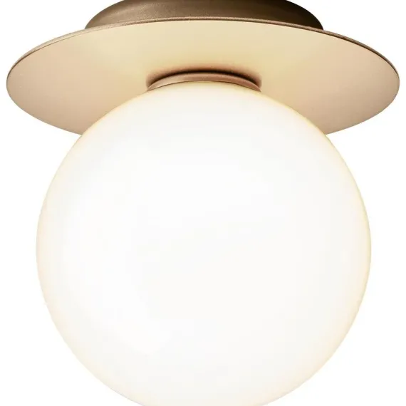 LIILA 1 MEDIUM VÆGLAMPE IP44 NORDISK GULD/OPAL