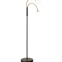 LUCID LED GULVLAMPE 2 ARM OPAL ANTIQUE