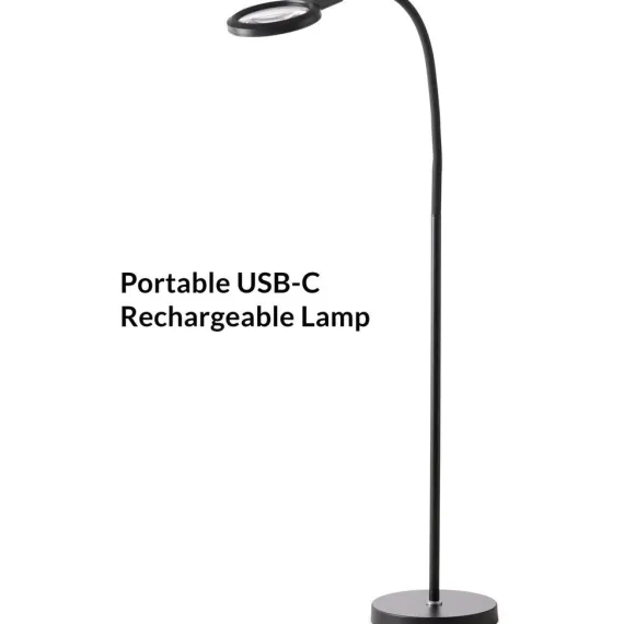 MAGNI LUP CHARGE PORTABLE GULVLAMPE SORT