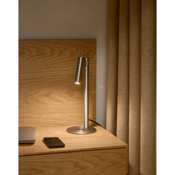 MAKOTO G9 SATIN KROM BORDLAMPE