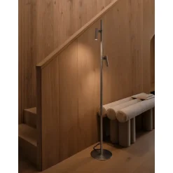 MAKOTO G9 SATIN KROM GULVLAMPE