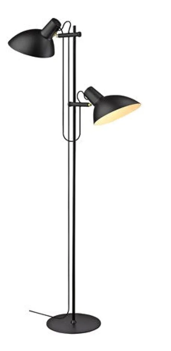METROPOLE GULVLAMPE 2 ARM SORT