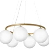 MIIRA 6 CIRKULÆR PENDEL MESSING/OPAL