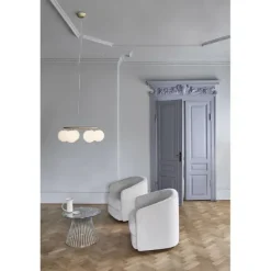 MIIRA 6 CIRKULÆR PENDEL MESSING/OPAL