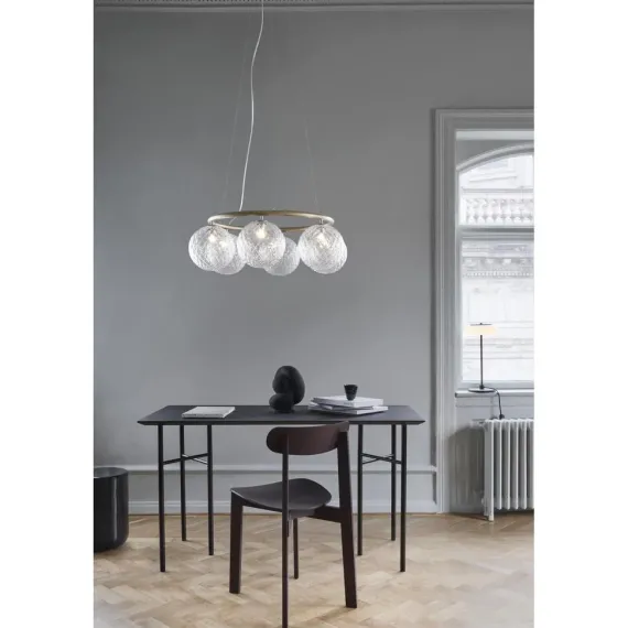 MIIRA 6 CIRKULÆR PENDEL MESSING/KLAR
