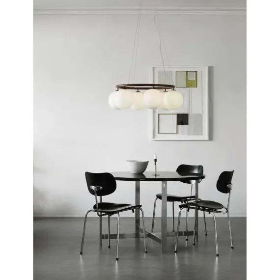 MIIRA 6 CIRKULÆR PENDEL MØRK BRONZE/OPAL