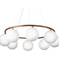 MIIRA 8 CIRKULÆR PENDEL MØRK BRONZE/OPAL