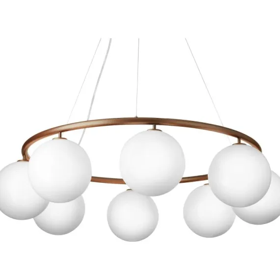 MIIRA 8 CIRKULÆR PENDEL MØRK BRONZE/OPAL