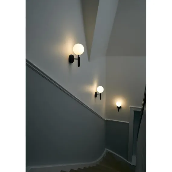 MIIRA VÆGLAMPE STENGRÅ/OPAL
