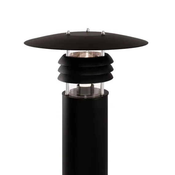 MIKE Pullertarmatur - Sort RAL 9005 - Elegant og robust udendørslampe