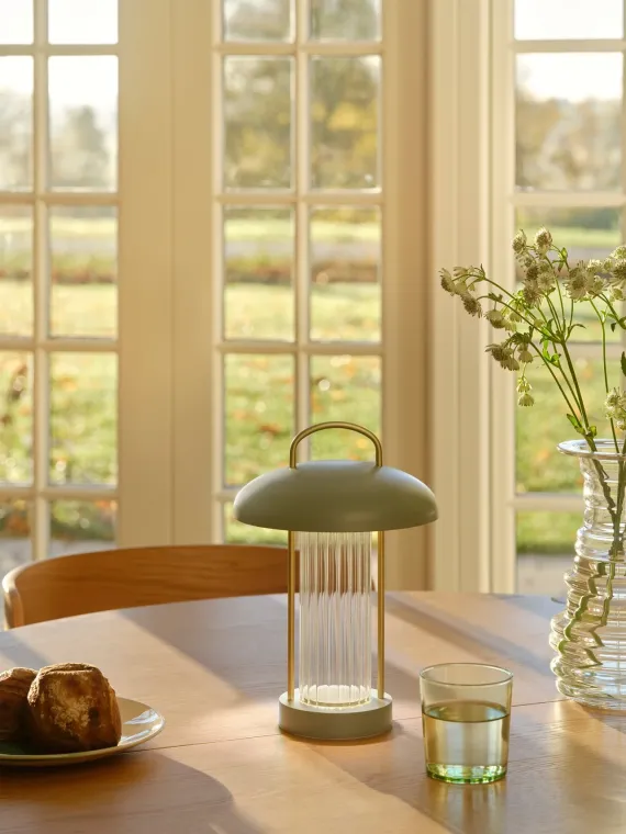 Mirano portable | Bordlampe | Støvet grøn