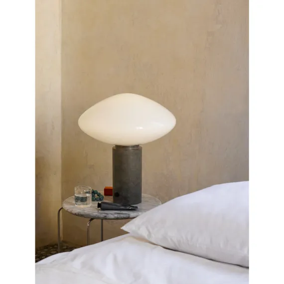 MIST AP17 - BORDLAMPE - GLAS GRIGIO CALDO BASE