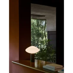 MIST AP17 - BORDLAMPE - GLAS GRIGIO CALDO BASE