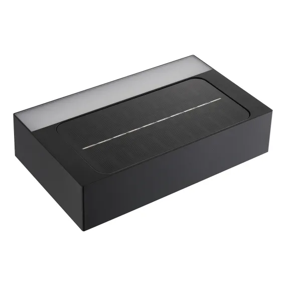 Monay Square Solar | Væglampe | Sort