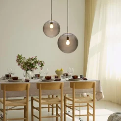 NORA CAFE PENDEL Ø40 MØRKTONET/MESSING