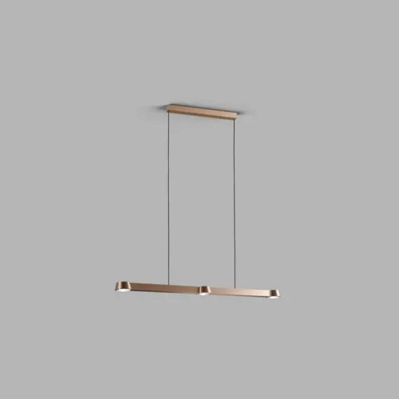 Optic Langbord L100 Rosa Guld LED - Pendel
