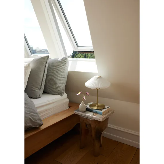 PARIS TO GO BORDLAMPE HVID/ANTIK PORTABLE