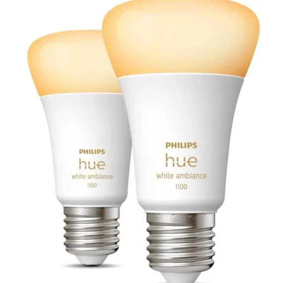 Philips Hue White Ambiance E27 - 2-pak Smart LED (75 W)