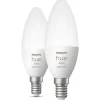 Philips Hue White and Colour Ambiance - E14 Kerter 2-pak