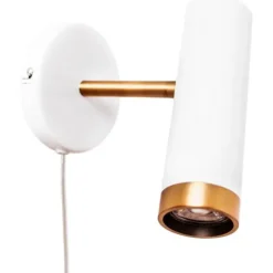 PULS VÆGLAMPE MAT HVID GU10 4300450-5002