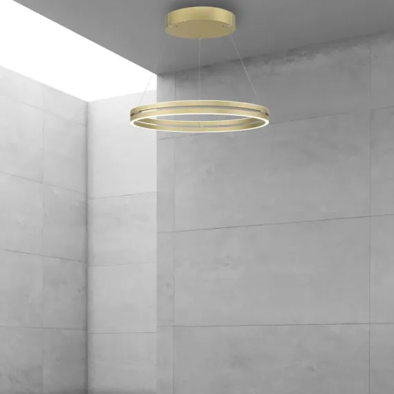 PURE E-LOOP PENDEL MED MOTOR HEJS Ø70 MAT MESSING LED