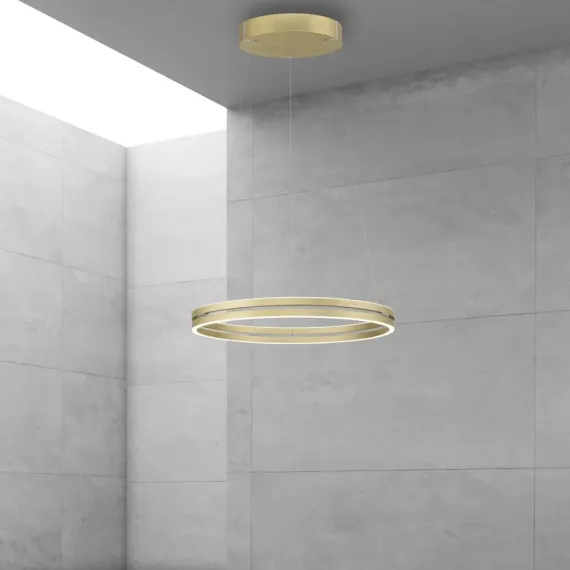 PURE E-LOOP PENDEL MED MOTOR HEJS Ø70 MAT MESSING LED